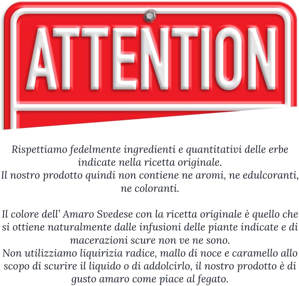 Come mai il Vostro amaro svedese ha un colore chiaro?